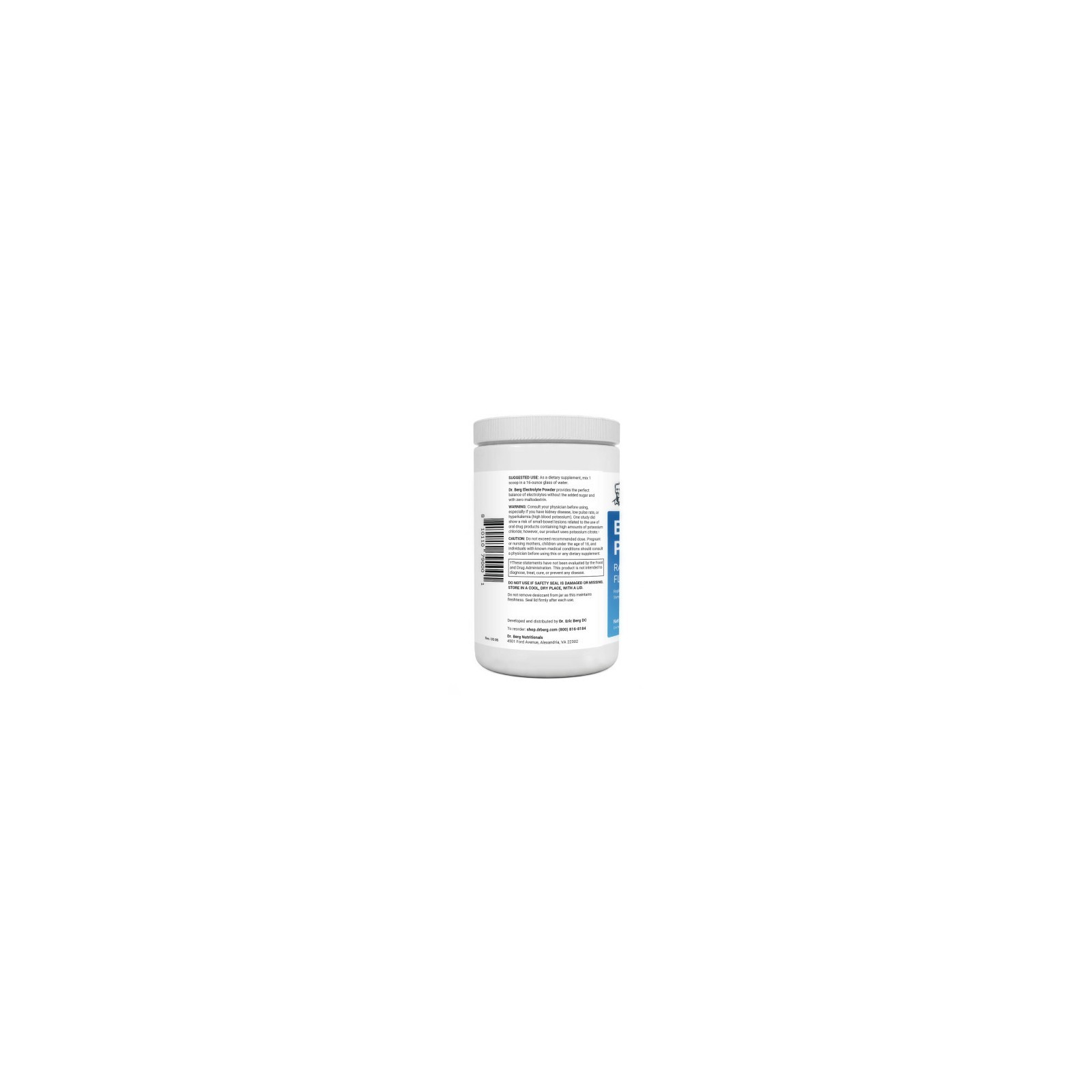 Electrolyte Powder Raspberry & Lemon Natural Flavor 100 Servings
