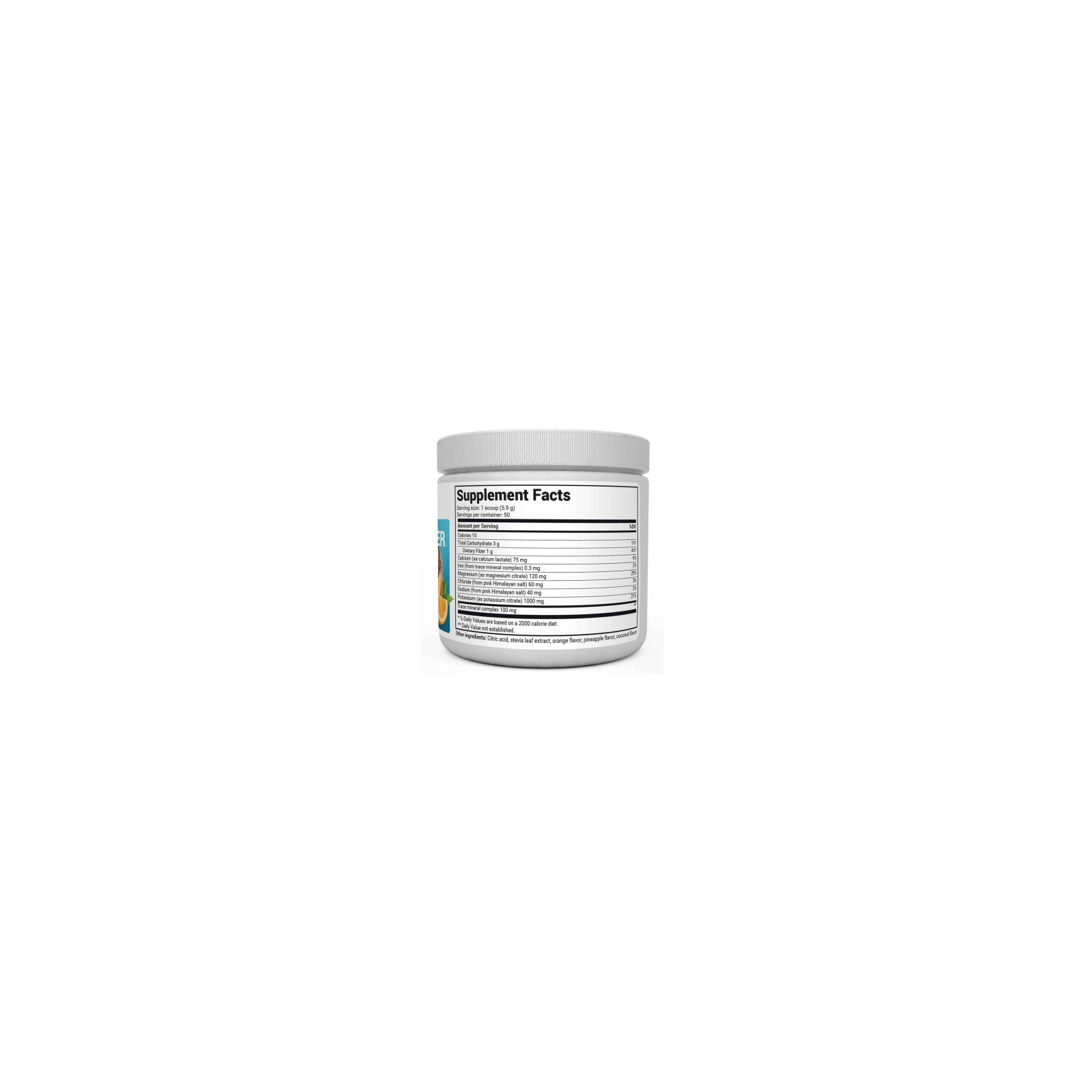 Electrolyte Powder Tropical Coconut, Pineapple and Orange 50 servings