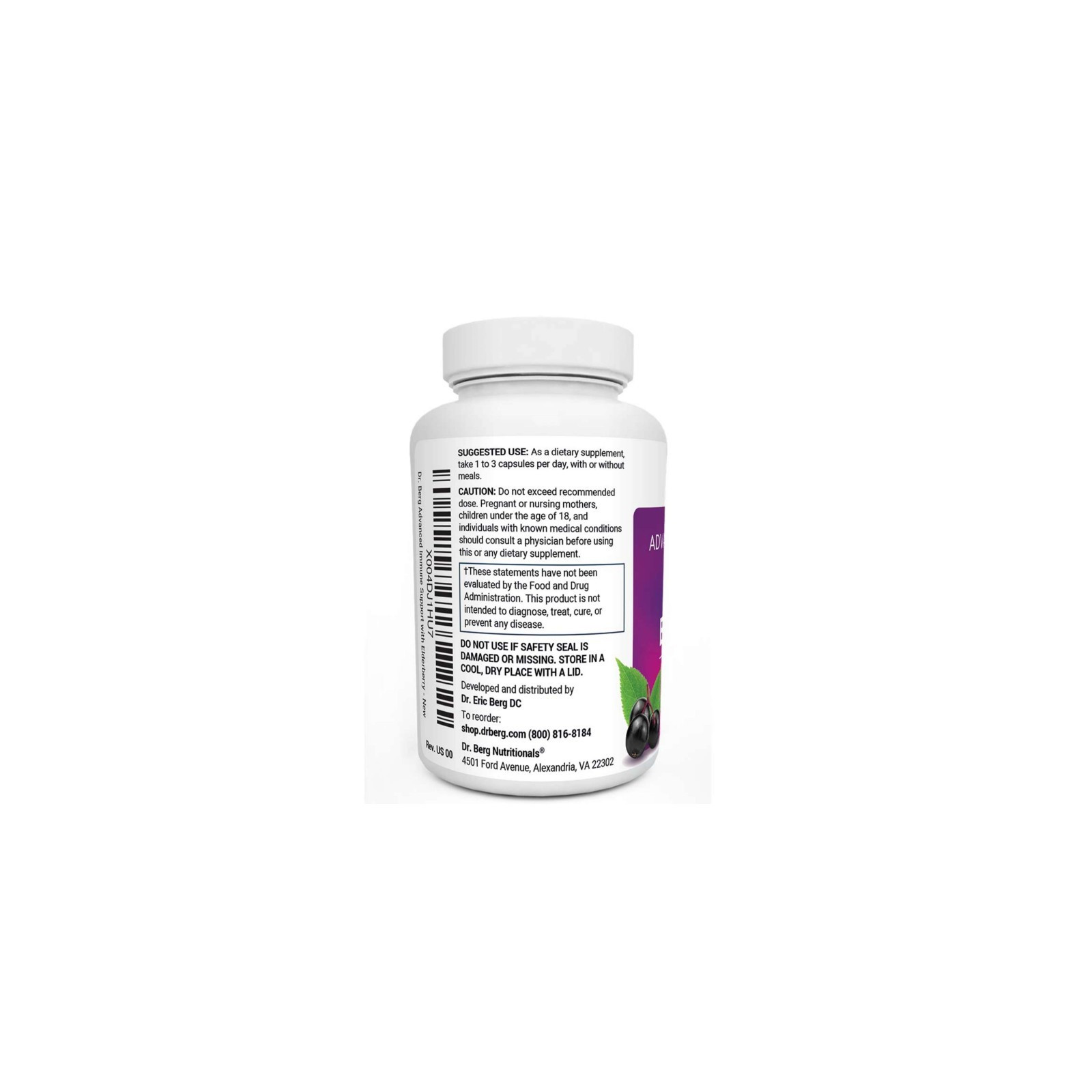 Advanced Immune Support with Elderberry – 1000 mg of Black Elderberry with Vitamin D3 & Zinc