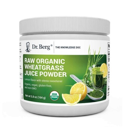 Raw Wheatgrass Juice Powder Lemon