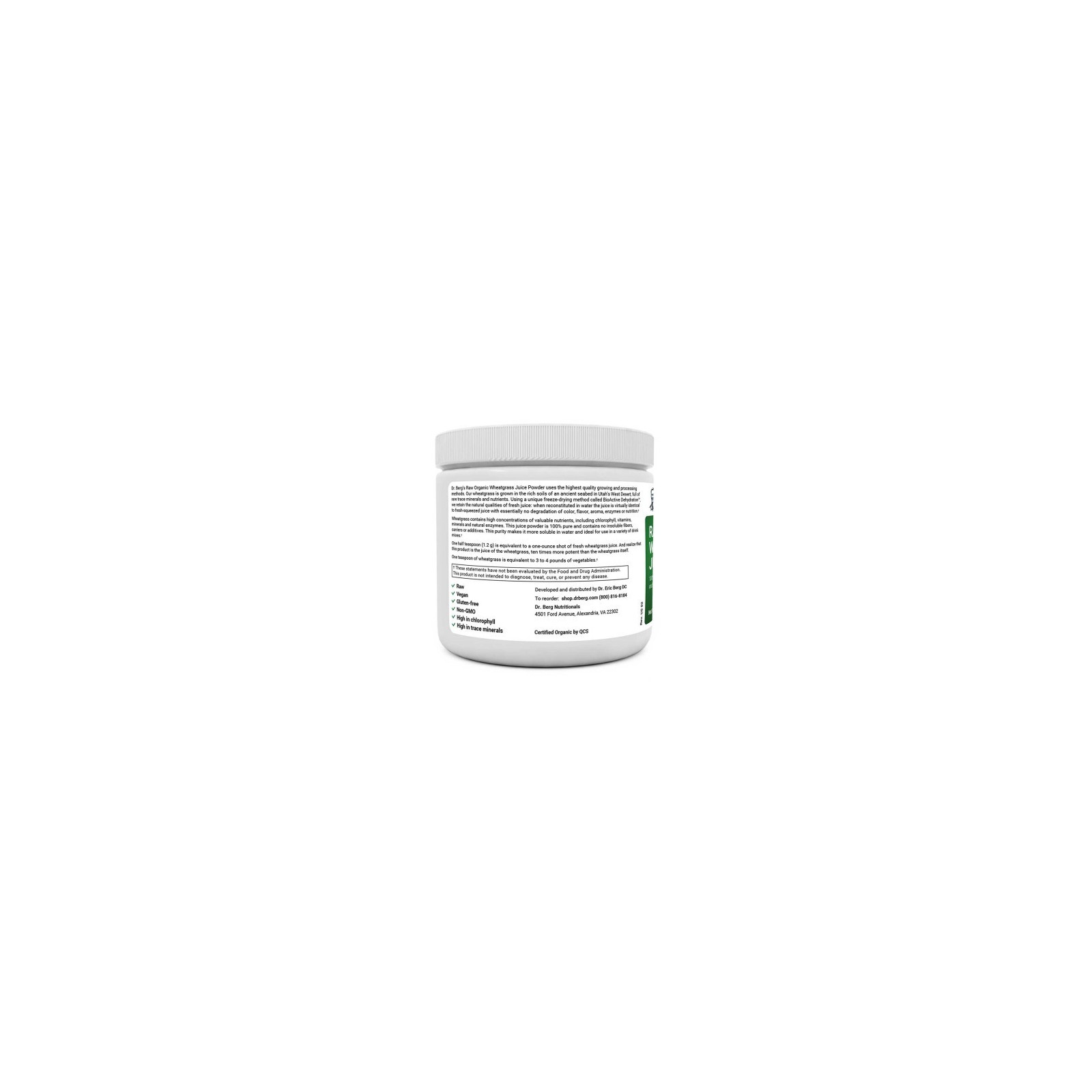 Raw Wheatgrass Juice Powder